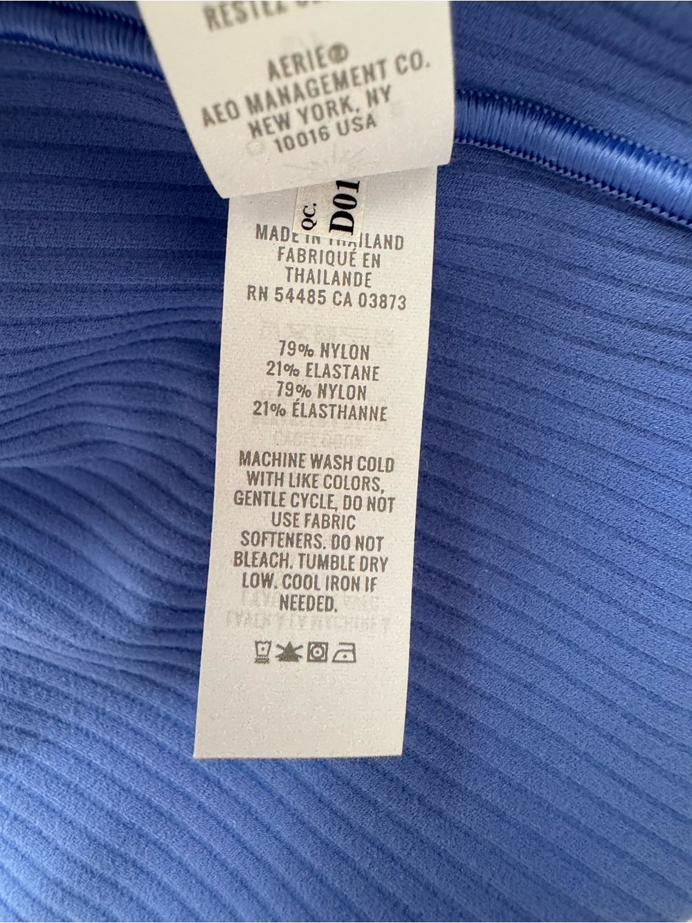 NWOT OFFLINE By Aerie Real Me XTRA Rib Switch Up High Neck Sports Bra - Picture 6 of 11
